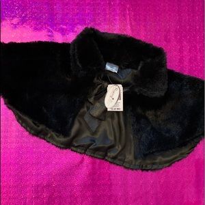 Black Fur Shrug
